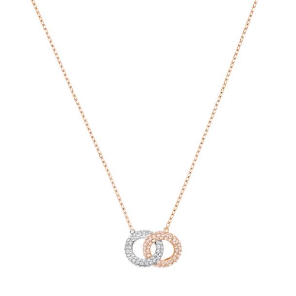 Swarovski double circle new arrivals necklace