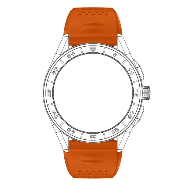 Tag Heuer Modular Connected Orange Rubber Strap Reeds Jewelers