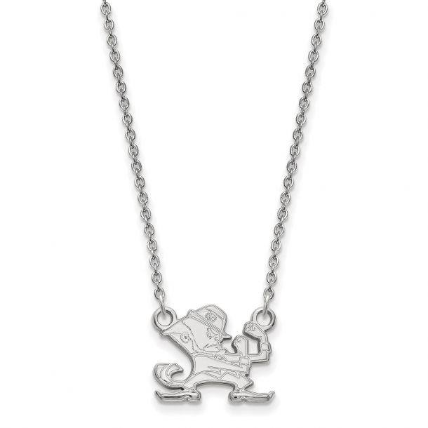 Fighting Irish ND Logo Enamel Sterling Silver Jewelry Small for Women//Girls Dayna Designs University of Notre Dame Heart Necklace