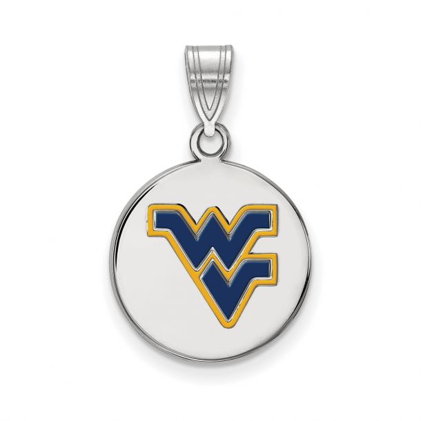 FB Jewels Sterling Silver LogoArt Louisiana State University Medium Enamel Pendant FB Jewels Sterling Silver LogoArt Louisiana State University Medium Enamel Pendant