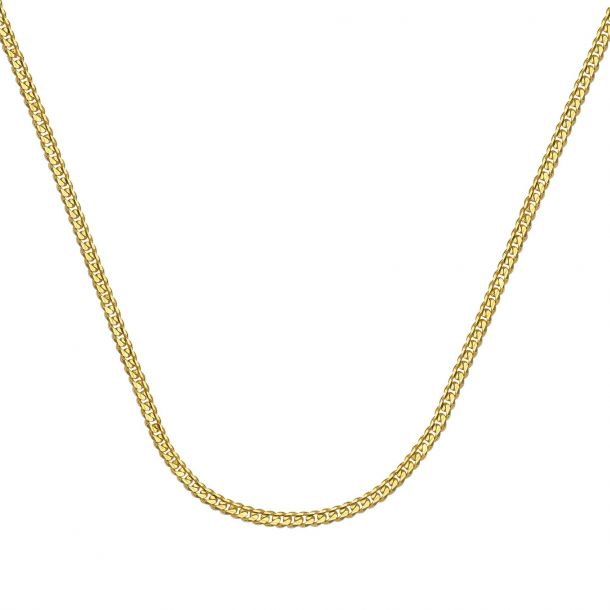 Yellow Gold Curb Chain 1.4mm | REEDS 