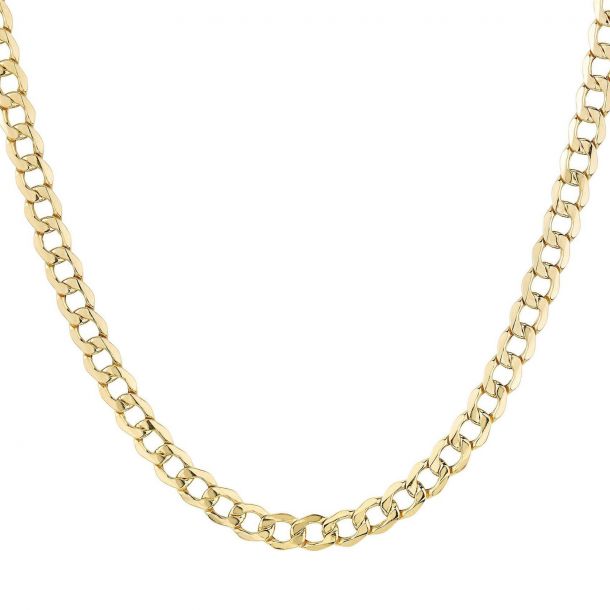 Curb Chain Necklace 2.9mm Width 14K Yellow Gold-filled Made in the USA