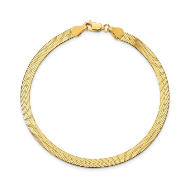 Yellow Gold Silky Herringbone Chain 