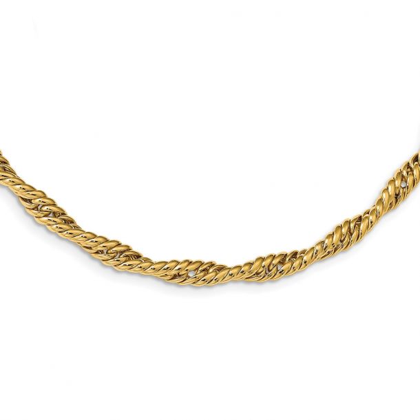 Yellow Gold Twisted Fancy Chain Link 