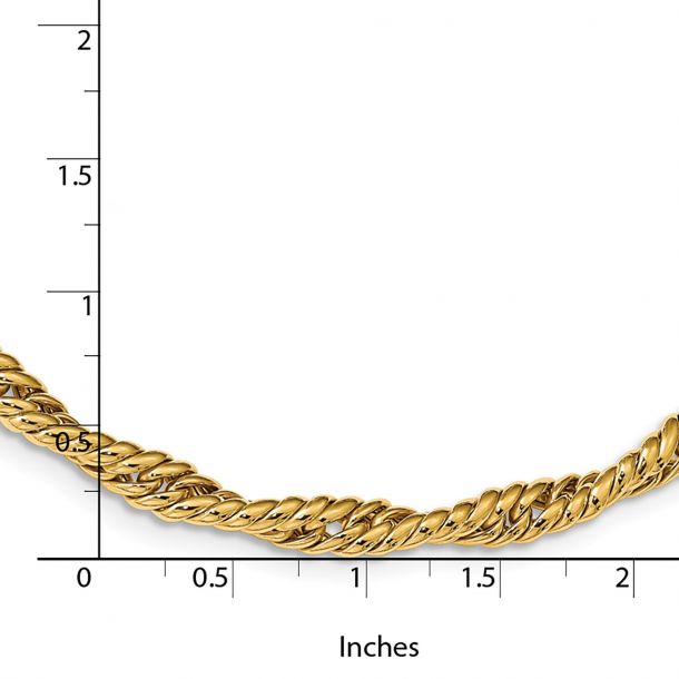 Yellow Gold Twisted Fancy Chain Link 