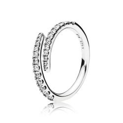Pandora Abstract Elegance Ring Clear Cubic Zirconia Reeds Jewelers