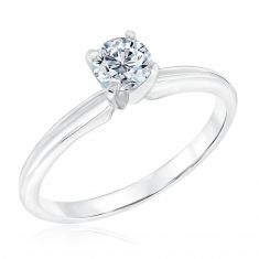 1/2ct Round Lab Grown Diamond Solitaire Engagement Ring