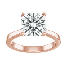 2ct Cushion Diamond Solitaire Rose Gold Engagement Ring | Custom Made