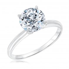 2ct Round Diamond Solitaire White Gold Engagement Ring | Classic