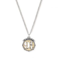 Solemnly Swear Platform 9 3/4 Pendant Mens Harry Potter Inspired Chunky Curb Chain Necklace With Mischief Managed