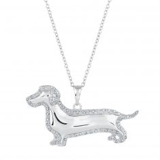 weenie dog necklace