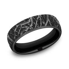 Benchmark Black Titanium Enchanted Forest Comfort Fit Band | 6.5mm