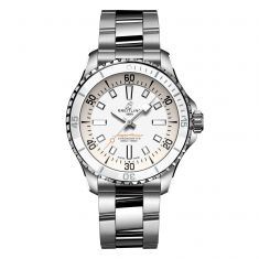 Breitling Superocean Automatic 36 Silver-Tone Dial Stainless Steel Bracelet Watch | 36mm | A17377211A1A1