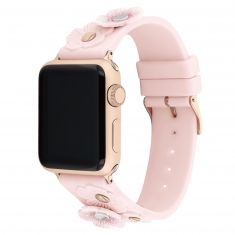 COACH Apple Tea Rose Blush Silicone Interchangeable Watch Strap | 14700053