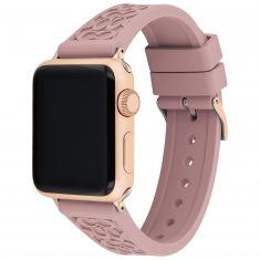 COACH Apple Watch Strap Pink Rubber | 38mm & 40mm | 14700040