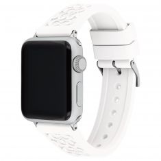 COACH Apple Watch Strap White Rubber | 38mm & 40mm| 14700050