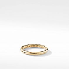 David Yurman Eden Smooth Wedding Band in 18k Gold, 2.5mm | REEDS Jewelers