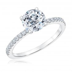 1 3/4ctw Round Lab Grown Diamond Engagement Ring  | Colorless
