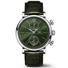 IWC Portofino Chronograph Watch | Green Leather Strap | 39mm | IW391405