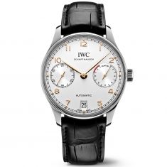 IWC Portugieser Automatic Watch | Black Leather Strap | 42.3mm | IW500704