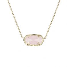 Kendra Scott Elisa Pendant Necklace In Iridescent Drusy Reeds Jewelers
