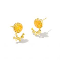 Kendra Scott Sienna Ear Jacket Earrings in Citrus Kyocera Created Opal