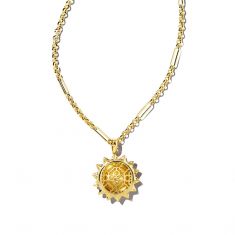 Kendra Scott Sienna Sun Pendant Necklace, Gold-Plated