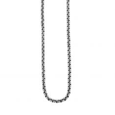 King Baby Small Infinity Link Sterling Silver Chain Necklace | 6.6mm | 24 Inches