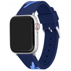 Lacoste Apple Watch Strap Blue Silicone | 42mm & 44mm | 2050017