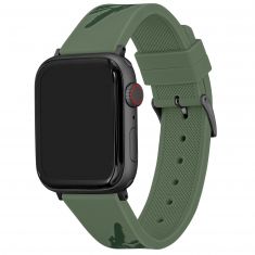 Lacoste Apple Watch Strap Green Silicone | 42mm & 44mm | 2050018