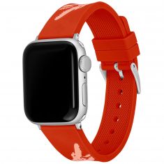 Lacoste Apple Watch Strap Motif Orange Silicone | 38mm & 40mm | 2050020
