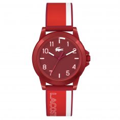 Lacoste Rider Kids Red and White Silicone Strap Watch | 36mm | 2030047
