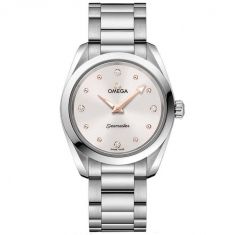 Ladies' OMEGA Seamaster Aqua Terra White Dial Stainless Steel Watch O22010286054001