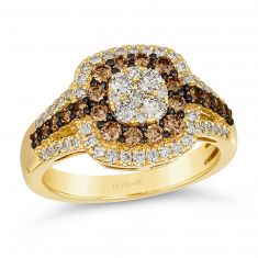 Le Vian® 1 1/8ctw Nude Diamonds™ and Chocolate Diamonds® 14k Honey Gold™ Ring