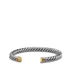 Men's David Yurman Cable Classic Collection® Cuff Bracelet with 18k Yellow Gold, 6mm | REEDS Jewelers Men's David Yurman Cable Classic Collection® Cuff Bracelet with 18k Yellow Gold, 6mm | REEDS Jewelers