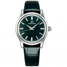 Men's Grand Seiko Elegance Watch | Green Dial | Leather Strap Watch | SBGW285