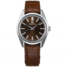 Men's Grand Seiko Heritage Watch | Brown Dial | Brown Leather Strap | SBGW293