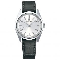 Men's Grand Seiko Heritage Watch | Silver Dial | Gray Leather Strap | SBGW291