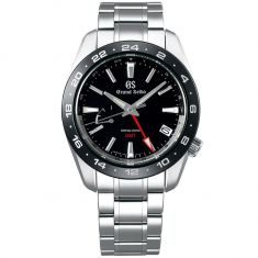 Men's Grand Seiko Sport Watch, Black Dial Stainless Steel SBGE253