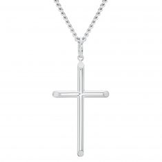 Charm Cross Message Charm .925 Sterling Silver