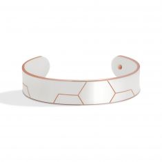 Metal Alchemist Honeycomb Cuff Bracelet | Silver Bonded | Bold