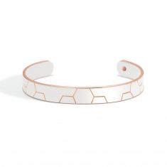 Metal Alchemist Honeycomb Cuff Bracelet | Silver Bonded | Thin
