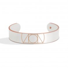 Metal Alchemist Philosopher's Stone Cuff Bracelet | Silver Bonded | Bold