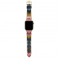 Missoni Zigzag Apple Watch Strap Multicolor Chevron Leather | 38mm, 40mm, & 41mm | SLMW1011FYL