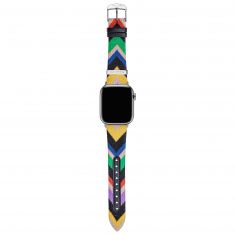 Missoni Zigzag Apple Watch Strap Multicolor Chevron Leather | 42mm, 44mm, & 45mm | SLMW1009FSG