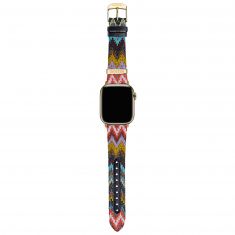 Missoni Zigzag Apple Watch Strap Multicolor Chevron Leather | 42mm, 44mm, & 45mm | SLMW1011FYG