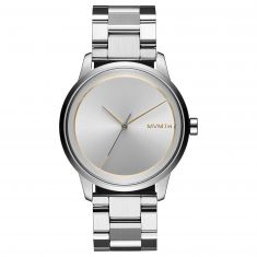 MVMT Profile Pulse Silver Stainless Steel Watch | 44mm | 28000183-D