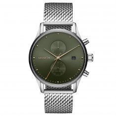 MVMT Voyager Tropic Haze Green Dial Stainless Steel Watch | 42mm | 28000191-D
