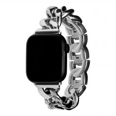Olivia Burton Apple Watch Strap | Stainless Steel Floral | 38mm, 40mm, and 41mm | 24300001