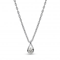 Pandora Brilliance 0.15ct Lab-Created Diamond Sterling Silver Pendant Necklace